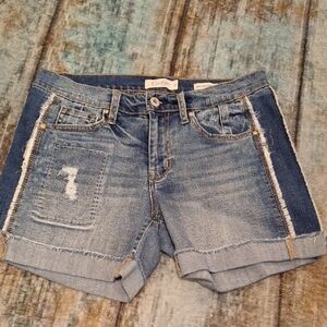 Jessica Simpson Two-Tone Jean Shorts. Excellent Condition Size 27